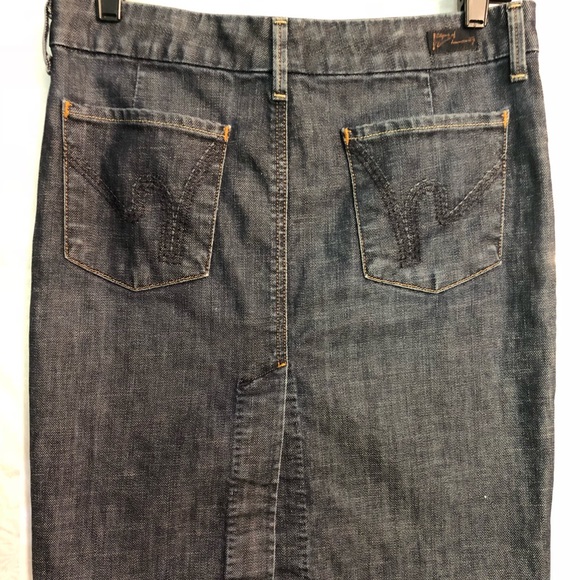 Citizens of Humanity Denim Pencil Skirt - Picture 1 of 8
